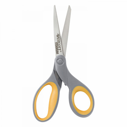 Soft Handle Titanium Bonded Scissors, 8" Straight, Pack of 2