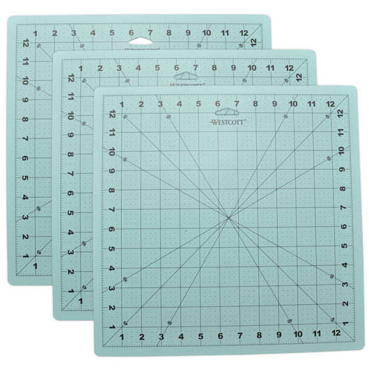 Self-Healing Cutting Mat, 12" x 12", Pack of 3