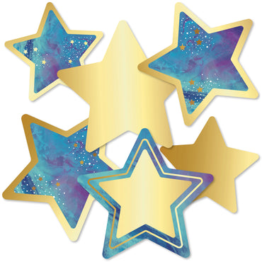 Galaxy Stars Cut-Outs, 36 Per Pack, 3 Packs