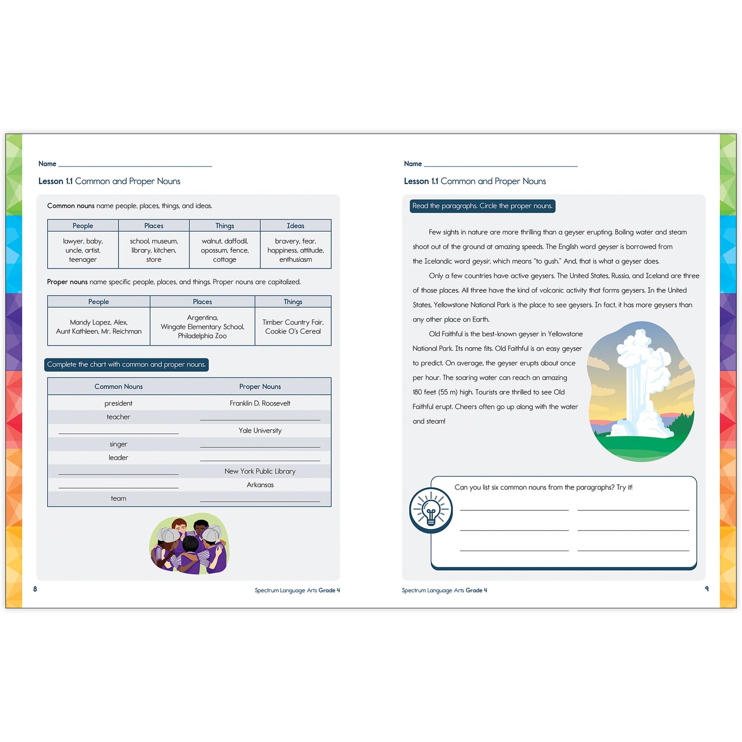 Spectrum Language Arts Workbook, Grade 4