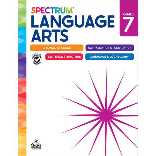 Spectrum Language Arts Workbook, Grade 7