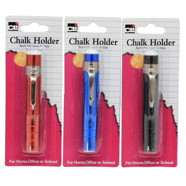 Aluminum Chalk Holder, Assorted Colors, Pack of 6