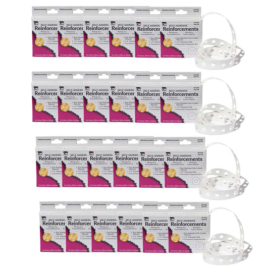 Hole Reinforcements, 200 Per Pack, 24 Packs