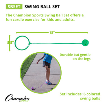 Swing Ball Set, Set of 6