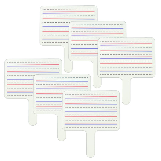 Two-Sided Dry Erase Answer Paddle, Pack of 6