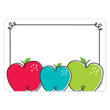 Doodle Apples Labels, 3-1/2" x 2-1/2", 36 Per Pack, 6 Packs