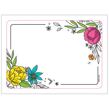 Bright Blooms Doodly Blooms Labels, 36 Per Pack, 6 Packs