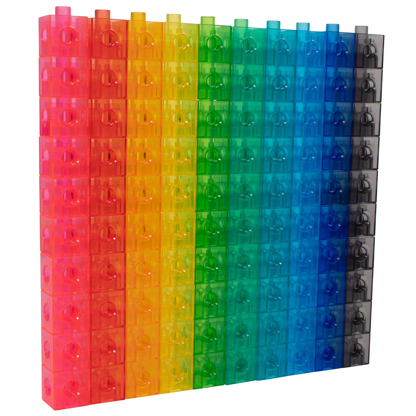 Translucent Linking Cubes - Set of 100 - 0.8 Inch