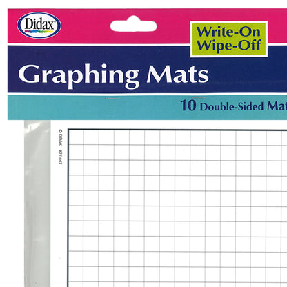 Write-On/Wipe-Off Graphing Mats, Set of 10