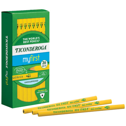 My First® Tri-Write™ Primary Size No. 2 Pencils without Eraser, Box of 36