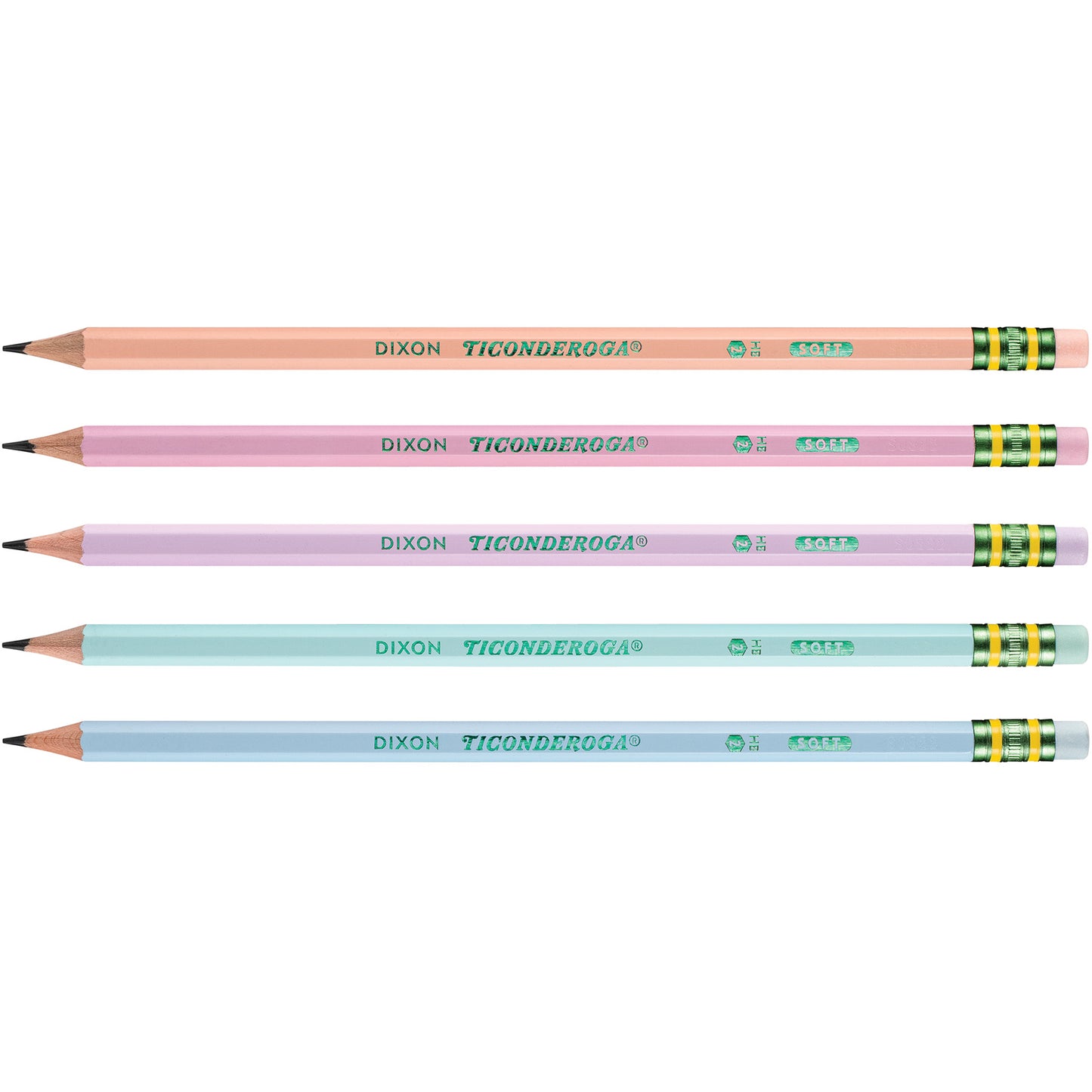 Wooden Pencil Pastel, Sharpened, 18 Per Pack, 3 Packs