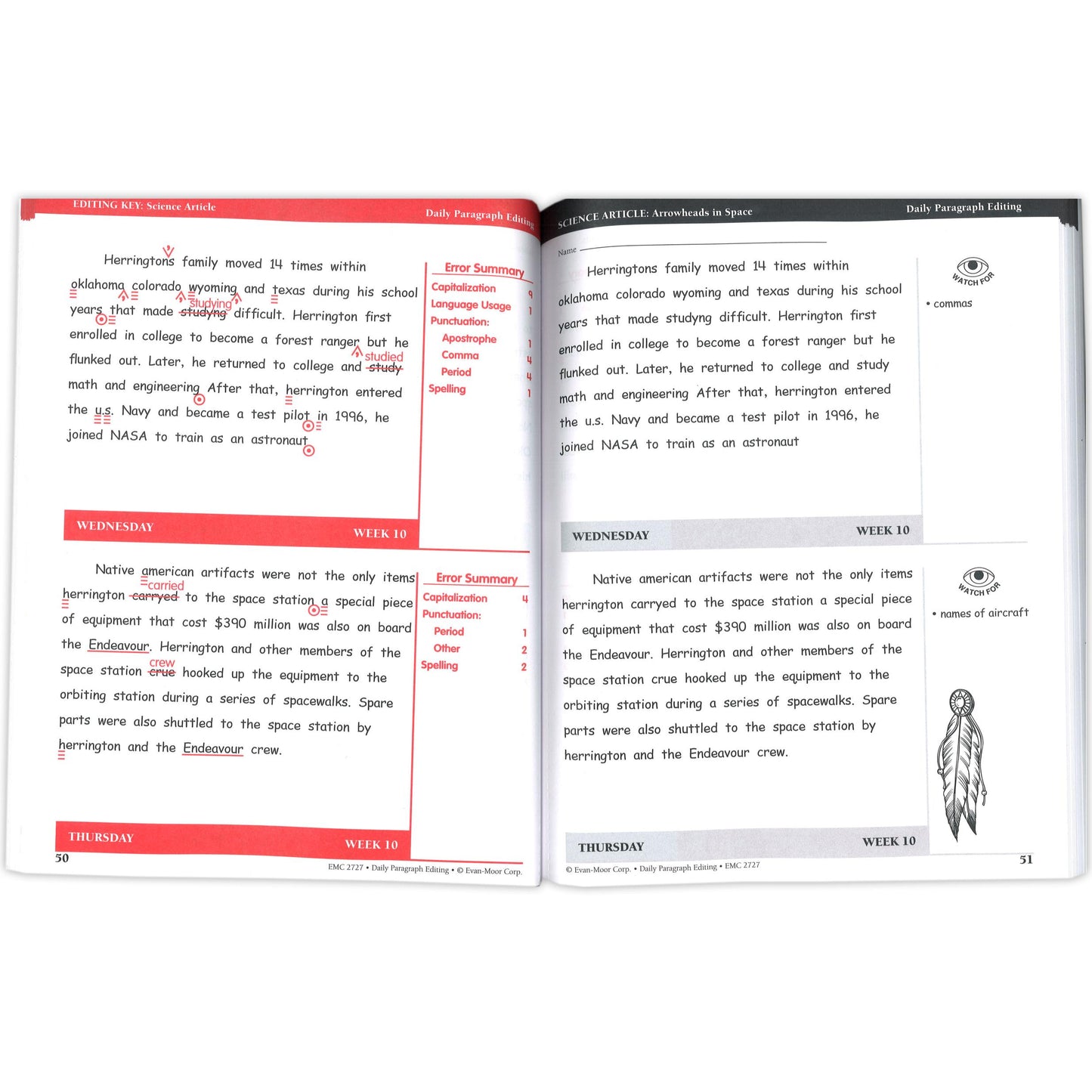 Daily Paragraph Editing Book, Grade 4