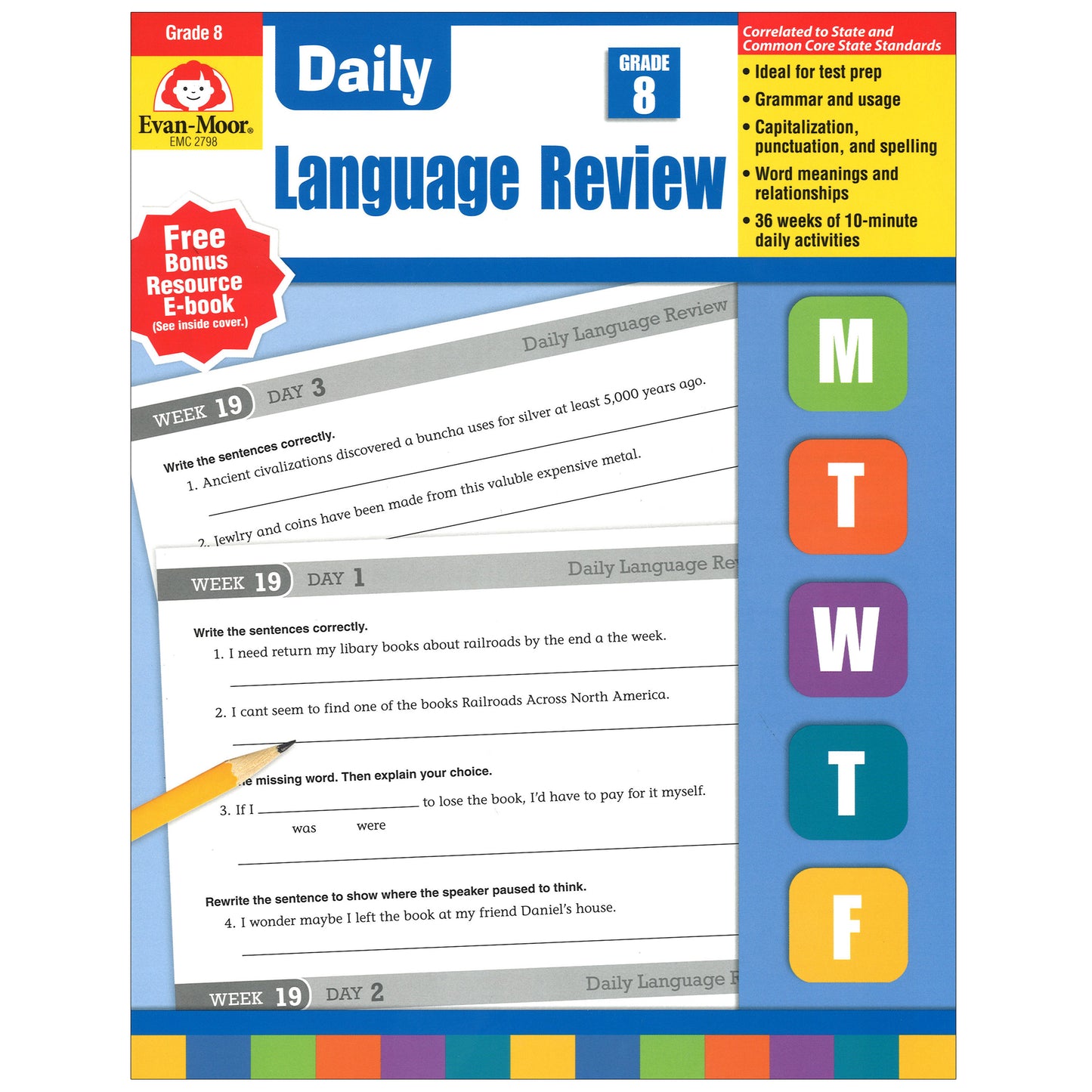 Daily Language Review Teacher's Edition Book, Grade 8