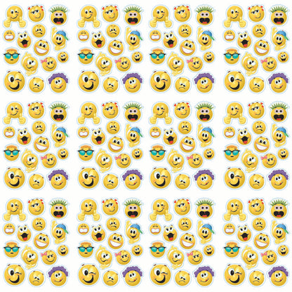 Emoticons Window Clings, 12 Sheets