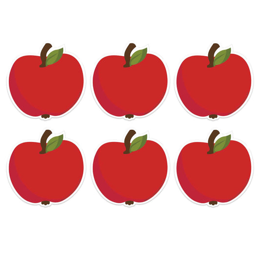 A Teachable Town Apples Paper Cut-Outs, 36 Per Pack, 6 Packs