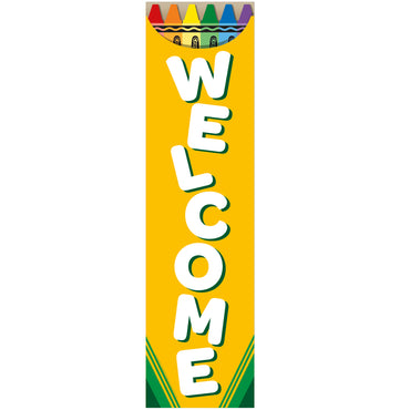 Crayola® Welcome Vertical Banner, Pack of 6