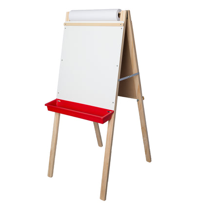 Child's Deluxe Double Easel, Green Chalkboard/Dry Erase Board, 44" T x 19" W