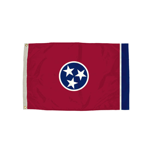 Durawavez Nylon Outdoor Flag with Heading & Grommets, Tennessee, 3ft x 5ft