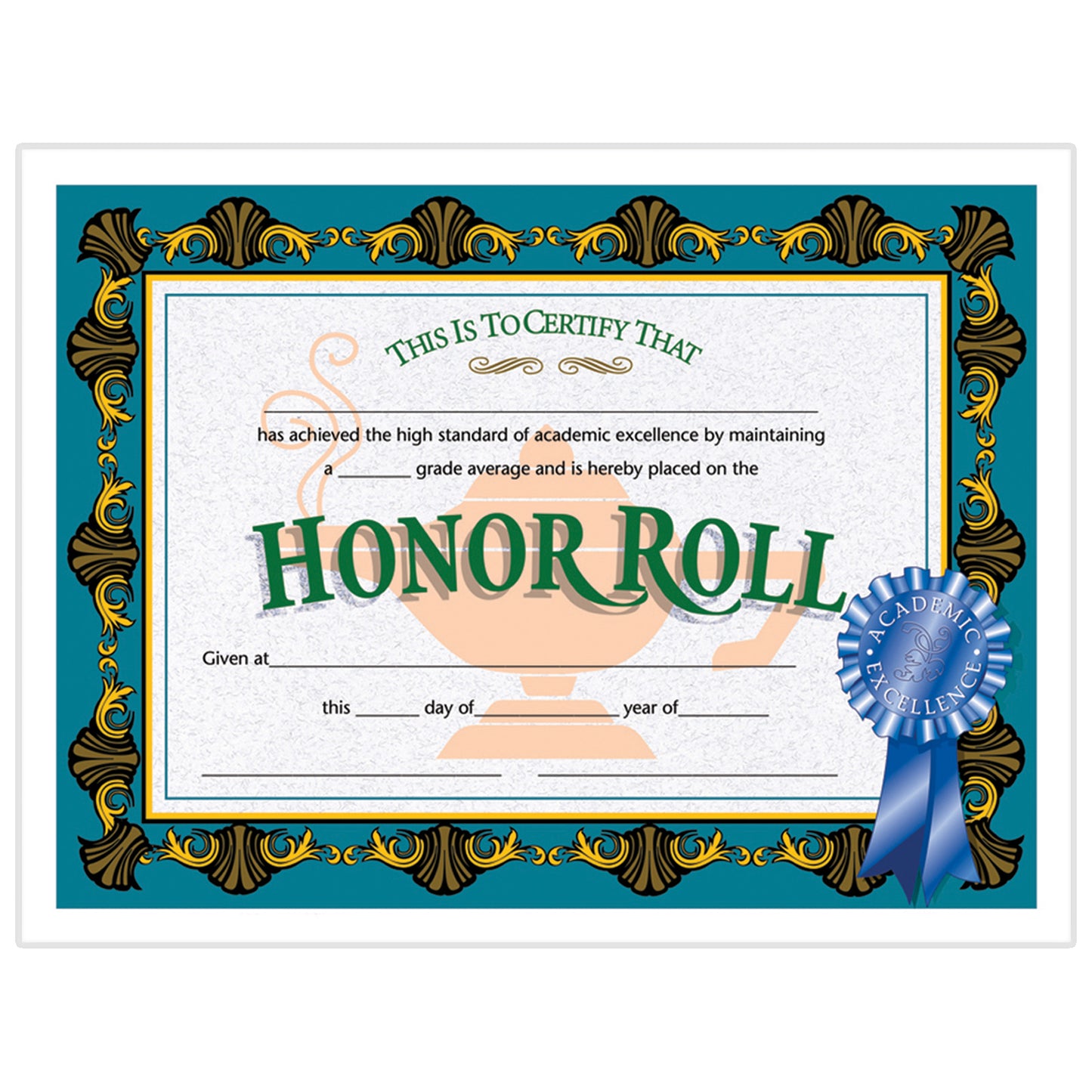 Honor Roll Certificate, 30 Per Pack, 3 Packs