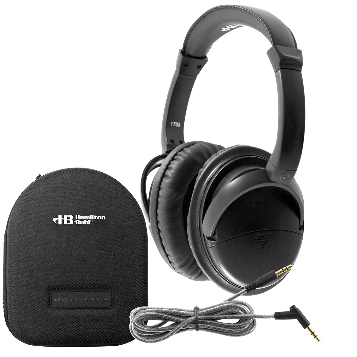 Deluxe Active Noise-Cancelling Headphones with Case