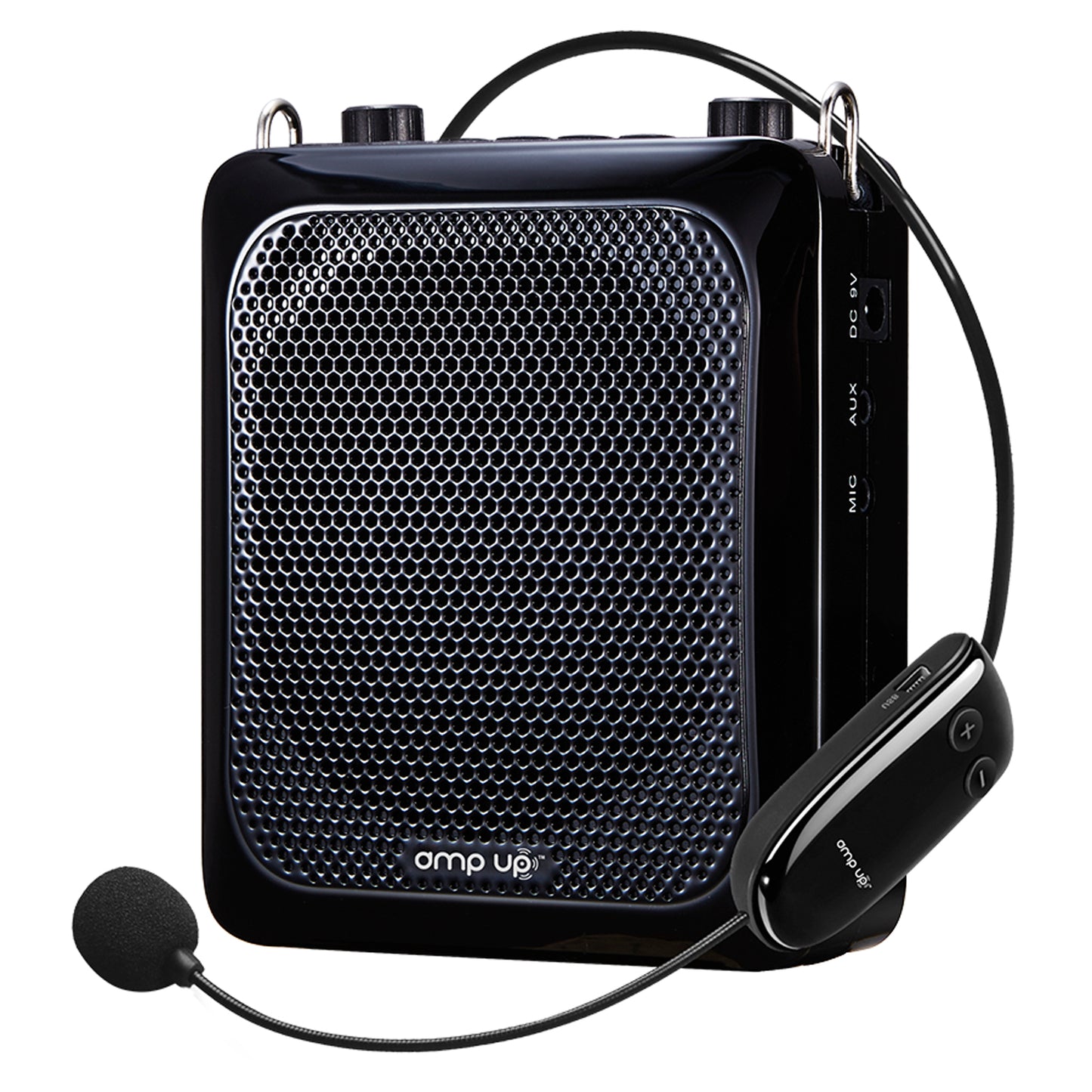 Amp-Up™ Personal UHF Voice Amplifier with Wireless Microphone – up to 40 Channels without Interference!