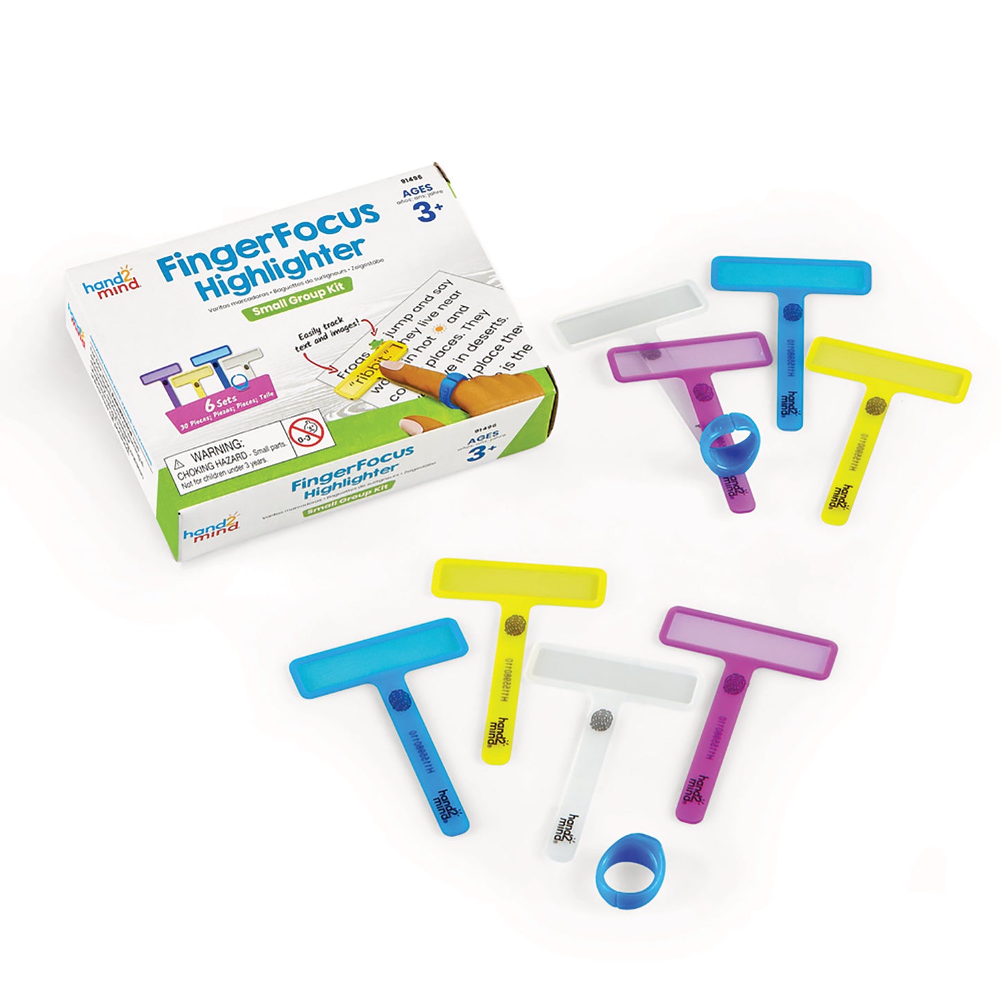 FingerFocus® Highlighter, Small Group Set, 6 Sets