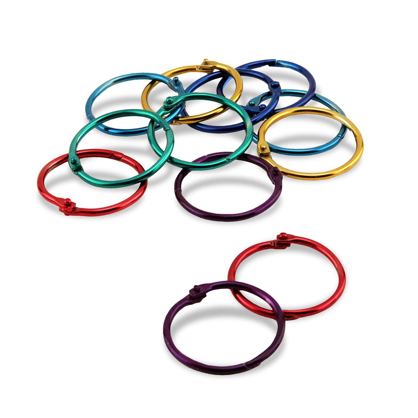 Metallic Book Ring, 1.5" Diameter, Pack of 50