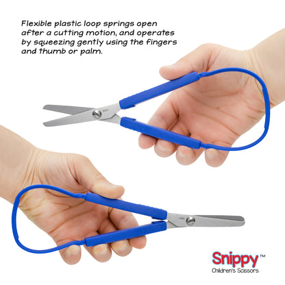 Snippy® Easy Spring Loop Scissors, Blunt Tip, Pack of 6