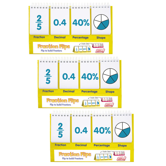 Fractions Flips, Pack of 3