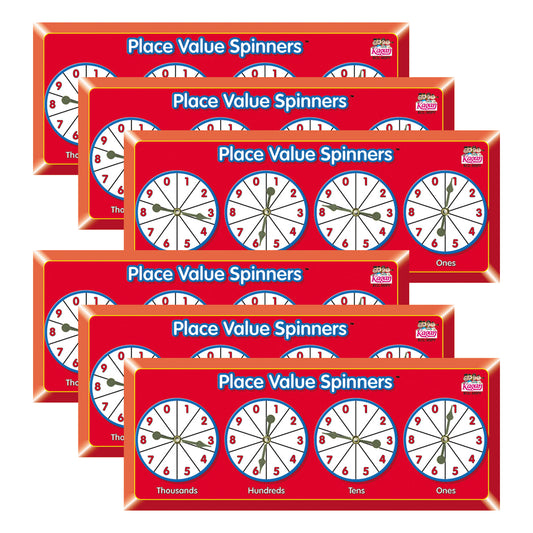 Place Value Spinners, Pack of 6