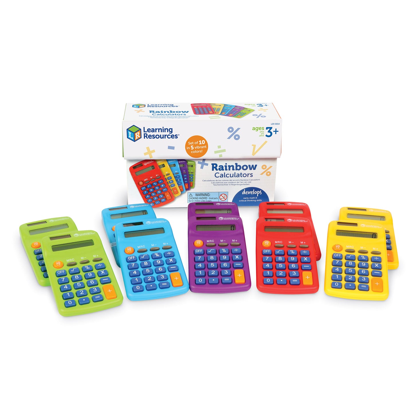 Rainbow Calculators, Set of 10