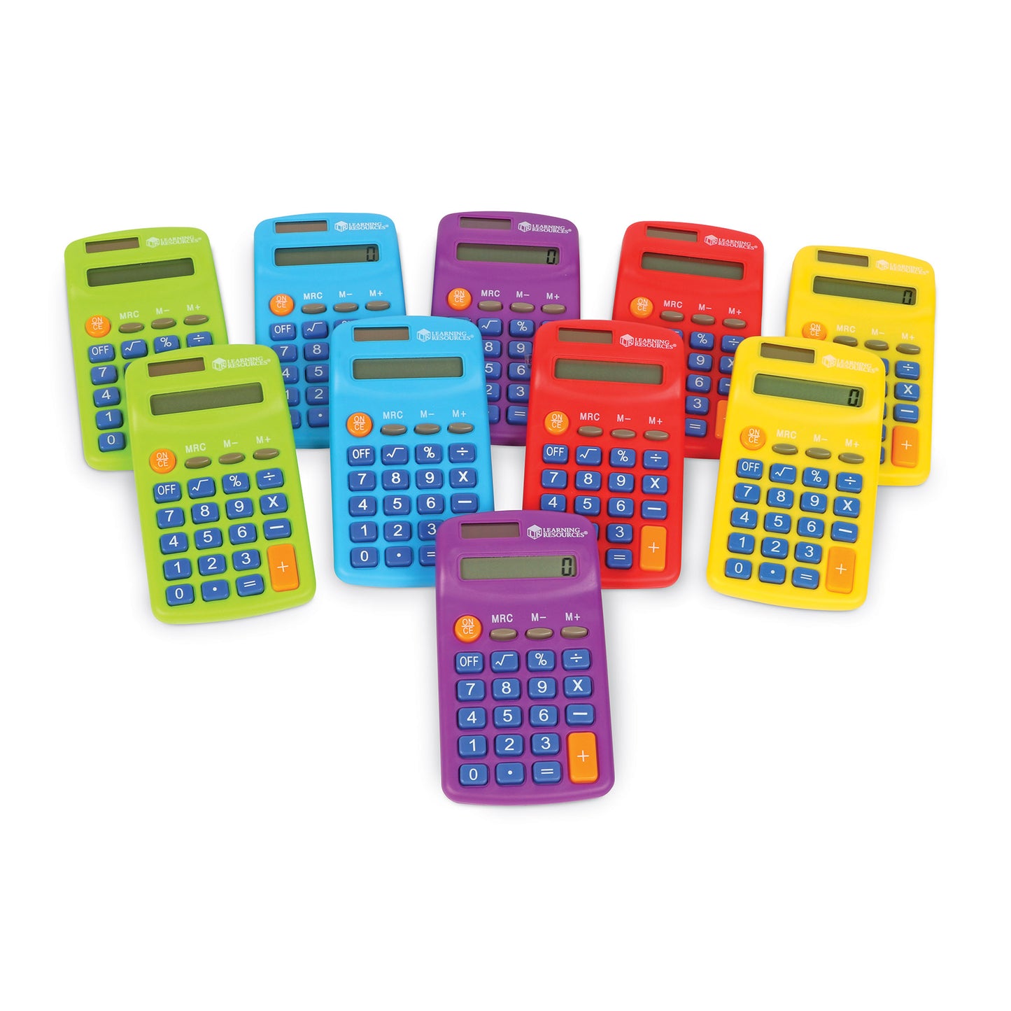 Rainbow Calculators, Set of 10