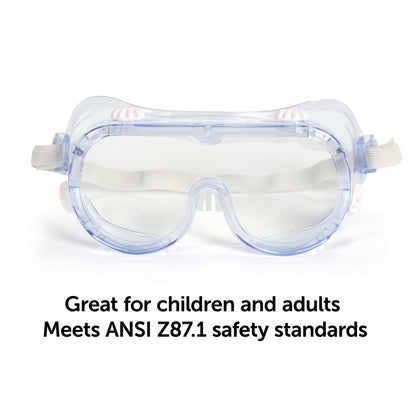 Clear Safety Goggles, Pack of 6