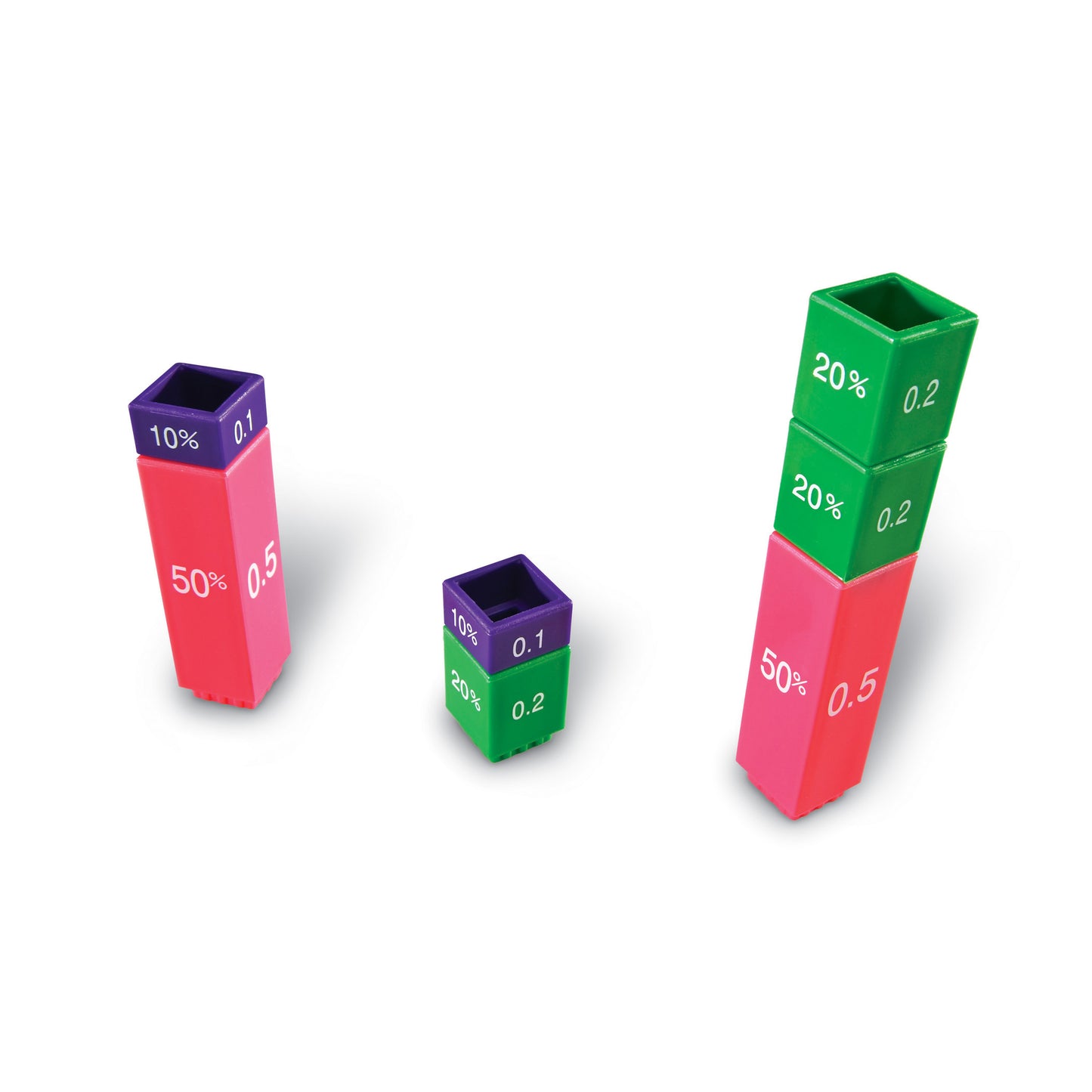 Fraction Tower® Equivalency Cube Set, Set of 51