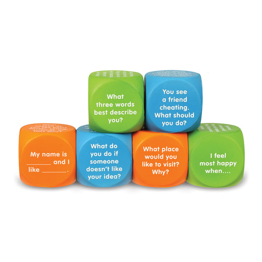 Let's Talk! Cubes, Set of 6