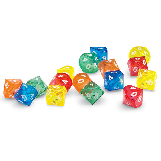 10-Sided Dice in Dice, Pack of 72