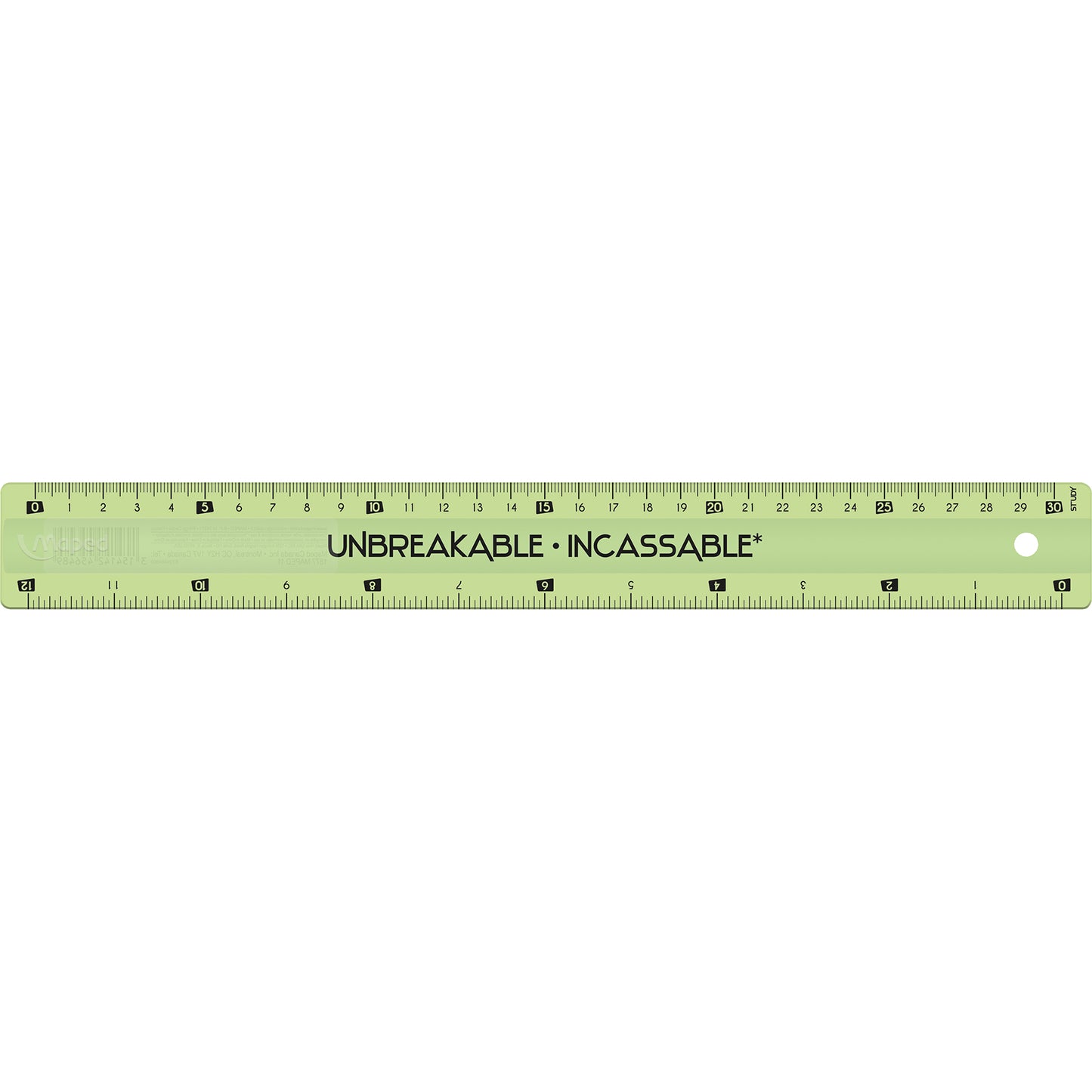 Unbreakable Ruler 12" / 30cm, Pack of 20