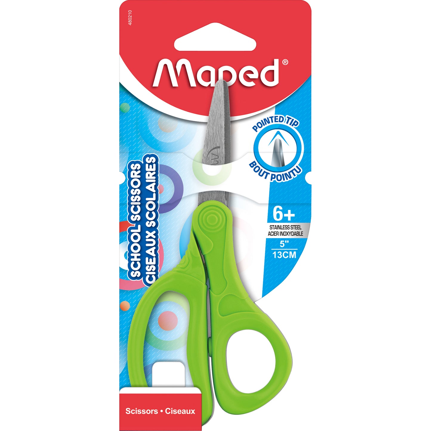 Essential 5" Kid Scissors, Pointed Tip, Pack of 12