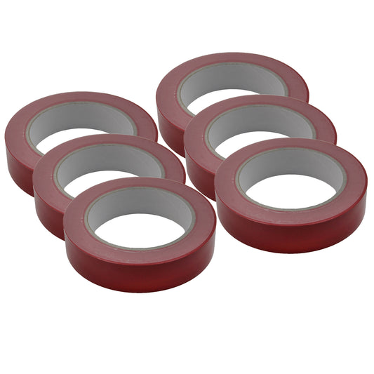 Floor Marking Tape, Red, 6 Rolls