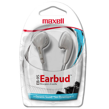 Budget Stereo Earbuds, White, Pack of 6