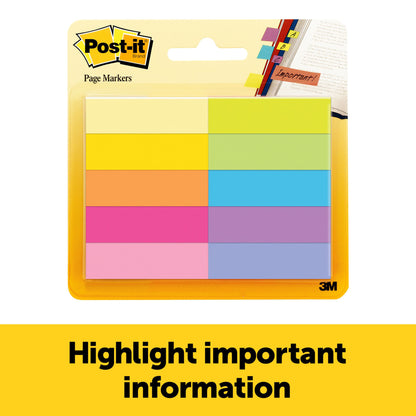 Page Markers, 50 Sheets/Pad, 10 Pads/Pack, 3 Packs