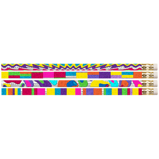 Watercolors Motivational/Fun Pencils, Pack of 144