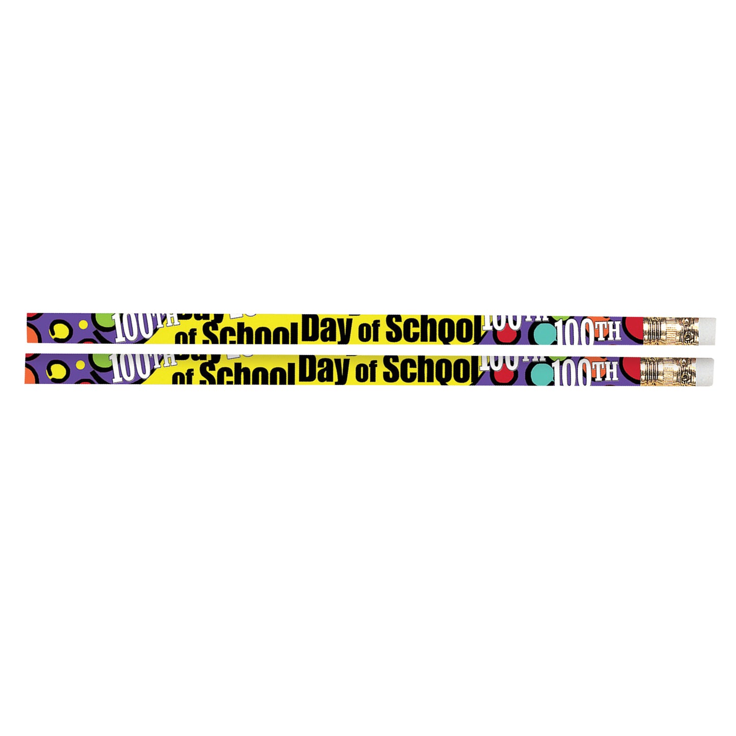 100th Day Of School Motivational Pencils, Pack of 144