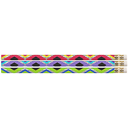 Geometric Glitz Motivational Pencil, 12 Per Pack, 12 Packs