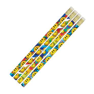 Smiley Sensations Pencils, 12 Per Pack, 12 Packs