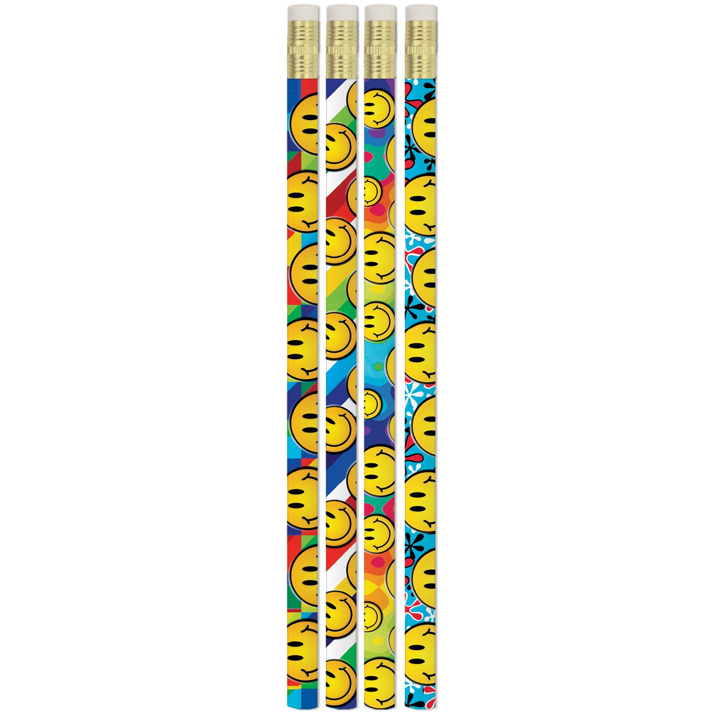 Smiley Sensations Pencils, 12 Per Pack, 12 Packs