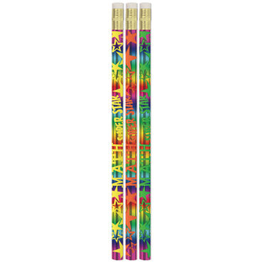 Math Super Star Pencils, 12 Per Pack, 12 Packs