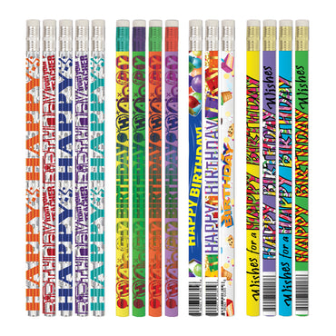 Teacher Birthday Pencils Assortment, Pack of 144