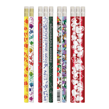 Teacher Seasonal Pencils Assortment, Pack of 144