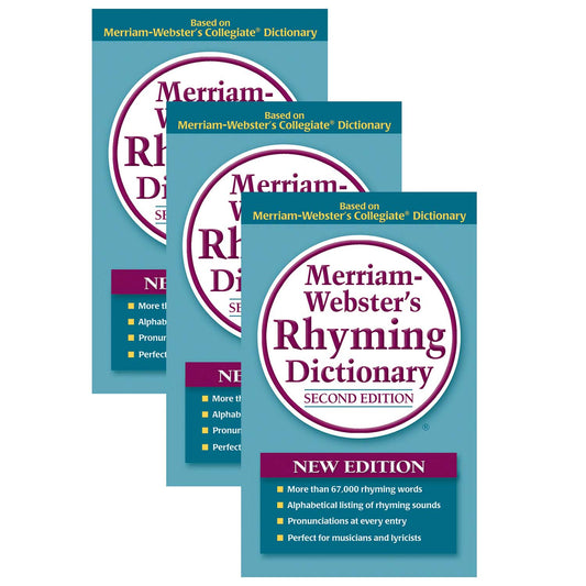 Merriam-Webster's Rhyming Dictionary, Pack of 3